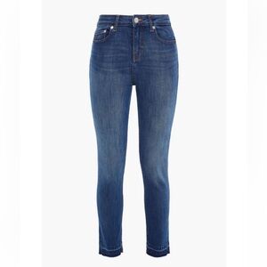 Maje Frayed mid-rise skinny jeans